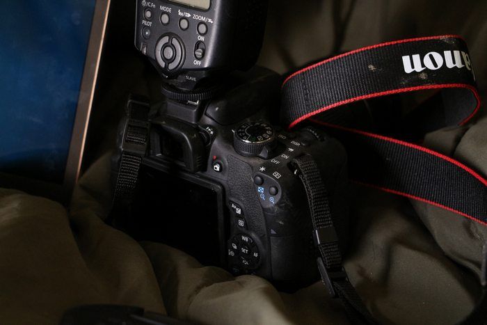 Op de hot-shoe zit mijn externe flitser.
