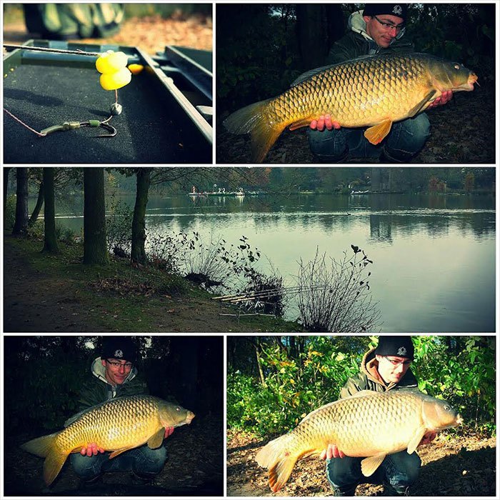 Een mooie serie karpers voor Laurent van de Vrede.