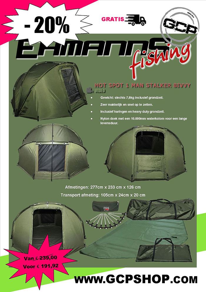 Check de website voor deze bivvy.