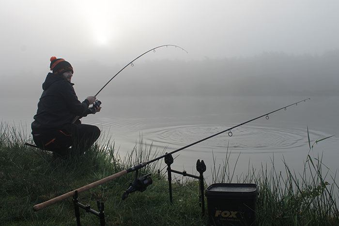 Ook de 3,5 lbs hengels drillen heerlijk.