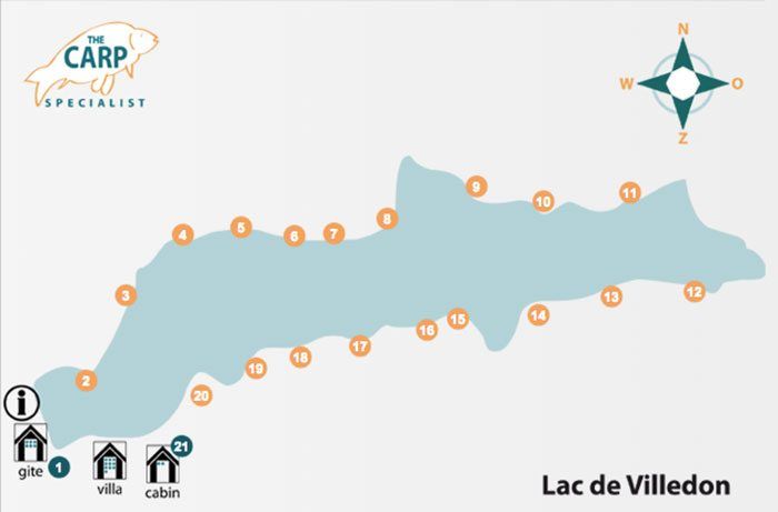 Op deze plattegrond zie je de stekken. Klik op de afbeelding voor een grotere afbeelding.
