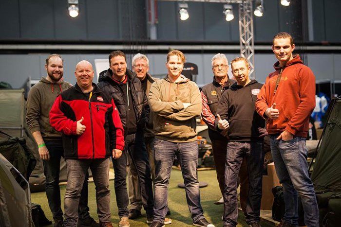 De mannen van JRC / Chub zijn present op een mega stand. Kom de nieuwe producten bekijken.